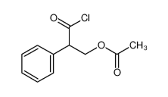 Picture of (3-chloro-3-oxo-2-phenylpropyl) acetate