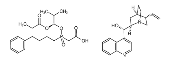 Picture of (8a,9R)-Cinchonan-9-ol mono[[(S)-[(1R)-2-methyl-1-(1-oxopropoxy)propoxy](4-phenylbutyl)phosphinyl]acetate]