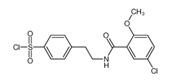 Picture of 4-[2-[(5-chloro-2-methoxybenzoyl)amino]ethyl]benzenesulfonyl chloride
