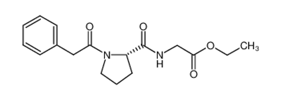 Picture of (S)-Ethyl 2-(1-(2-phenylacetyl)pyrrolidine-2-carboxamido)acetate