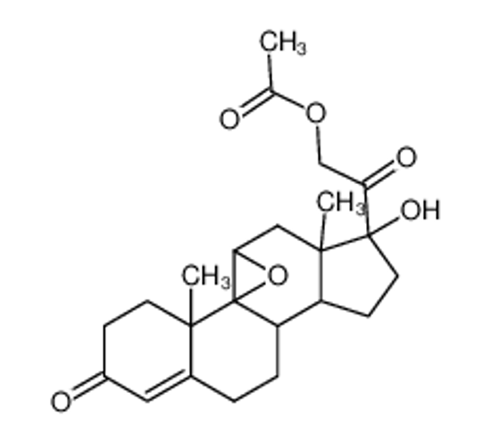 Изображение 17-hydroxy-3,20-dioxo-9,11-epoxypregn-4-en-21-yl acetate