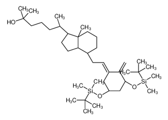 Imagem de (1S,3R,5Z,8ξ)-1,3-Bis{[dimethyl(2-methyl-2-propanyl)silyl]oxy}-9, 10-secocholesta-5,10-dien-25-ol