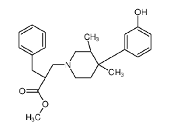 Picture of Methyl (2S)-2-benzyl-3-[(3R,4R)-4-(3-hydroxyphenyl)-3,4-dimethyl- 1-piperidinyl]propanoate
