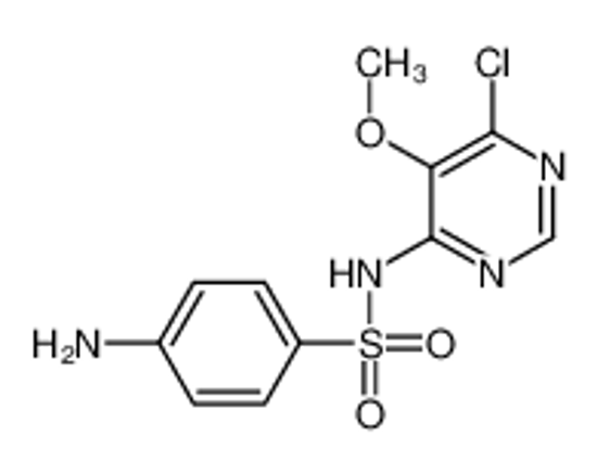 Picture of 4-amino-N-(6-chloro-5-methoxypyrimidin-4-yl)benzenesulfonamide