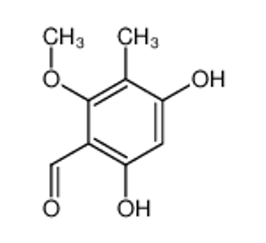 Picture of 4,6-dihydroxy-2-methoxy-3-methylbenzaldehyde