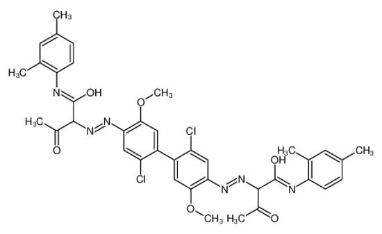 Picture of 2-[[5-chloro-4-[2-chloro-4-[[1-(2,4-dimethylanilino)-1,3-dioxobutan-2-yl]diazenyl]-5-methoxyphenyl]-2-methoxyphenyl]diazenyl]-N-(2,4-dimethylphenyl)-3-oxobutanamide