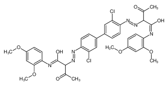 Picture of 2-[[2-chloro-4-[3-chloro-4-[[1-(2,4-dimethoxyanilino)-1,3-dioxobutan-2-yl]diazenyl]phenyl]phenyl]diazenyl]-N-(2,4-dimethoxyphenyl)-3-oxobutanamide