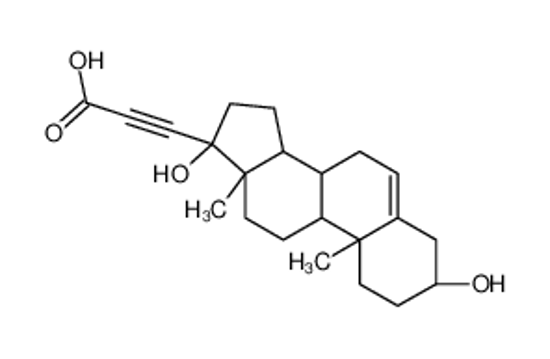 Picture of 3-[(8R,9S,10R,13S,14S)-3,17-dihydroxy-10,13-dimethyl-1,2,3,4,7,8,9,11,12,14,15,16-dodecahydrocyclopenta[a]phenanthren-17-yl]prop-2-ynoic acid