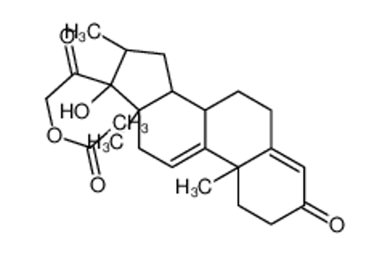 Picture of [2-[(8S,10S,13S,14S,16R,17R)-17-hydroxy-10,13,16-trimethyl-3-oxo-2,6,7,8,12,14,15,16-octahydro-1H-cyclopenta[a]phenanthren-17-yl]-2-oxoethyl] acetate
