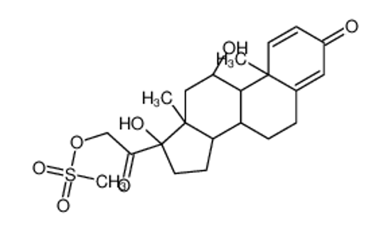 Picture of [2-[(8S,9S,10R,11S,13S,14S,17R)-11,17-dihydroxy-10,13-dimethyl-3-oxo-7,8,9,11,12,14,15,16-octahydro-6H-cyclopenta[a]phenanthren-17-yl]-2-oxoethyl] methanesulfonate