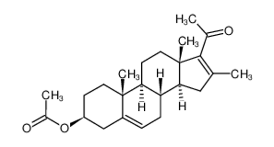 Imagem de 16-methylpregna-5,16-dien-3β-ol-20-one acetate