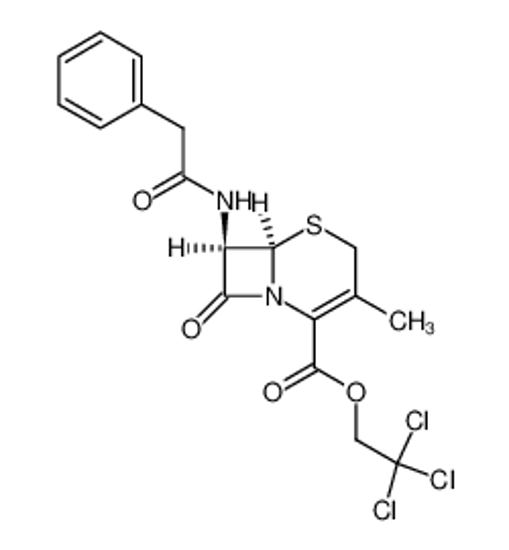 Picture of (6R,7R)-2,2,2-trichloroethyl 3-methyl-7-phenylacetamidoceph-3-em-4-carboxylate
