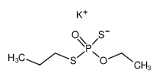Picture of dithiophosphoric acid O-ethyl ester S-propyl ester, potassium salt