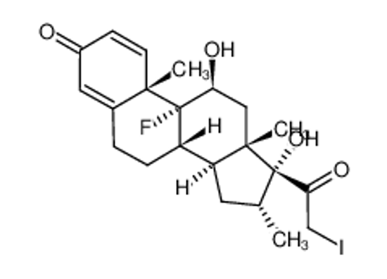 Imagem de 9-fluoro-11β,17-dihydroxy-21-iodo-16α-methylpregn-4-ene-3,20-dione