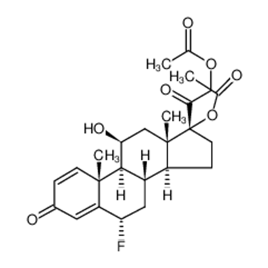 Picture of 11β-hydroxy-17α,21-diacetoxy-6α-fluoro-pregna-1,4-diene-3,20-dione