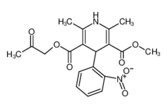 Picture of 3-O-methyl 5-O-(2-oxopropyl) 2,6-dimethyl-4-(2-nitrophenyl)-1,4-dihydropyridine-3,5-dicarboxylate