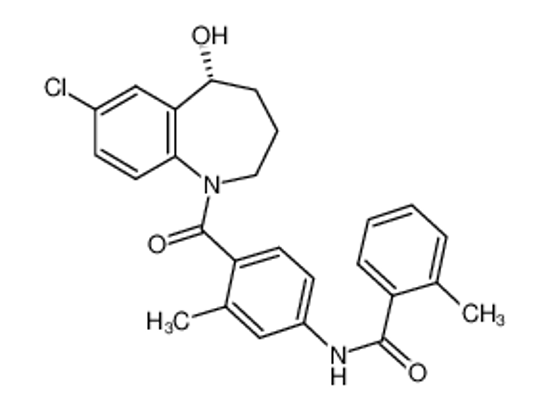 Picture of N-[4-(7-chloro-5-hydroxy-2,3,4,5-tetrahydro-1-benzazepine-1-carbonyl)-3-methylphenyl]-2-methylbenzamide