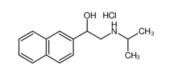 Picture of 1-naphthalen-2-yl-2-(propan-2-ylamino)ethanol,hydrochloride