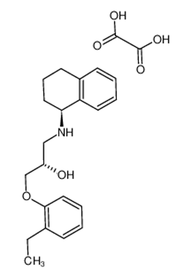 Picture of SR 59230A hydrochloride,1-(2-Ethylphenoxy)-3-[[(1S)-1,2,3,4-tetrahydro-1-naphthalenyl]amino]-(2S)-2-propanolhydrochloride