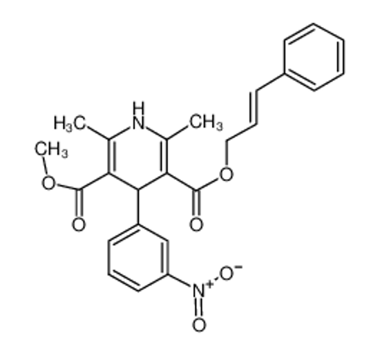 Picture of 3-O-methyl 5-O-[(E)-3-phenylprop-2-enyl] 2,6-dimethyl-4-(3-nitrophenyl)-1,4-dihydropyridine-3,5-dicarboxylate