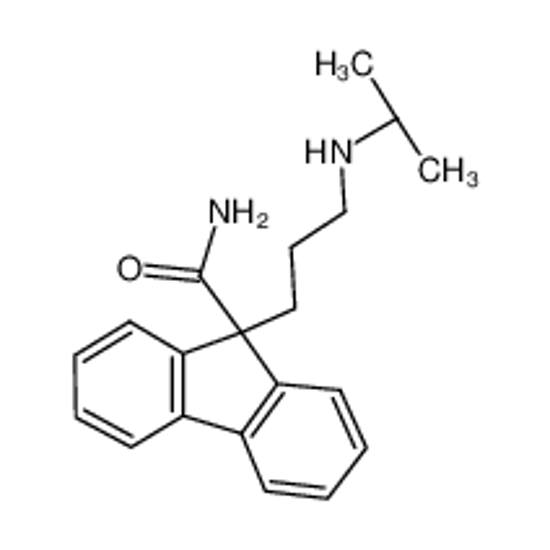 Picture of 9-[3-(propan-2-ylamino)propyl]fluorene-9-carboxamide