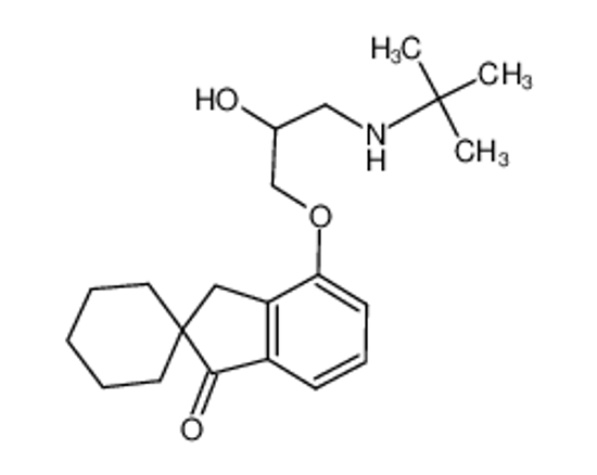 Picture of 4-[3-(tert-butylamino)-2-hydroxypropoxy]spiro[3H-indene-2,1'-cyclohexane]-1-one