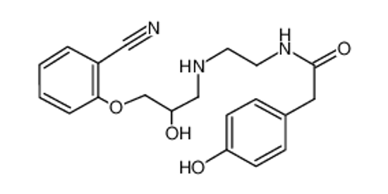 Picture of N-[2-[[3-(2-cyanophenoxy)-2-hydroxypropyl]amino]ethyl]-2-(4-hydroxyphenyl)acetamide