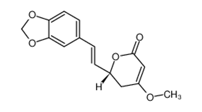 Picture of (2R)-2-[(E)-2-(1,3-benzodioxol-5-yl)ethenyl]-4-methoxy-2,3-dihydropyran-6-one