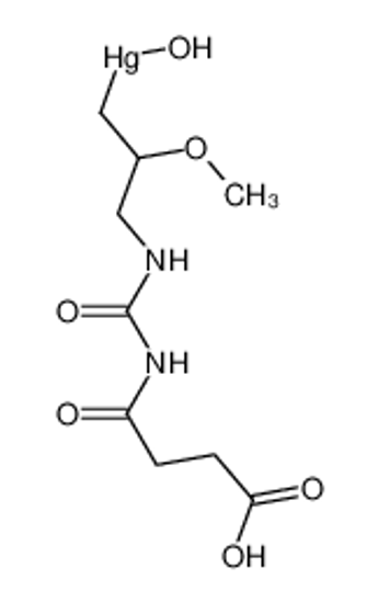 Picture of Mercury,[3-[[[(3-carboxy-1-oxopropyl)amino]carbonyl]amino]-2-methoxypropyl]hydroxy-