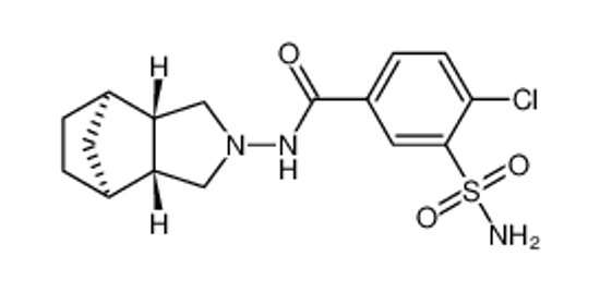 Picture of 4-Chloro-N-((3aR,4S,7R,7aS)-hexahydro-1H-4,7-methanoisoindol-2(3H)-yl)-3-sulfamoylbenzamide