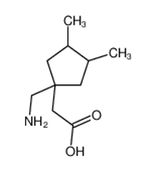 Picture of 2-[(3S,4S)-1-(aminomethyl)-3,4-dimethylcyclopentyl]acetic acid