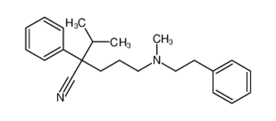 Picture of 5-[methyl(2-phenylethyl)amino]-2-phenyl-2-propan-2-ylpentanenitrile