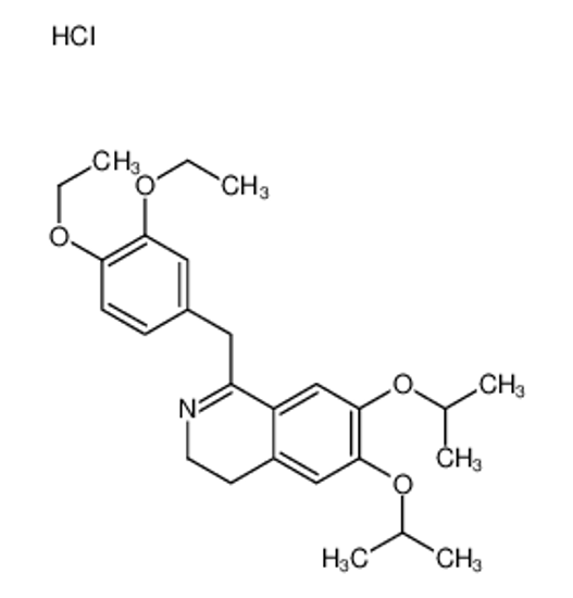 Picture of 1-[(3,4-diethoxyphenyl)methyl]-6,7-di(propan-2-yloxy)-3,4-dihydroisoquinoline,hydrochloride