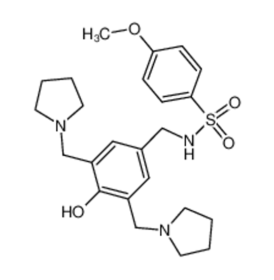 Picture of 4-Methoxy-N-[3,5-bis(1-pyrrolidinomethyl)-4-hydroxybenzyl]benzenesulfonamide