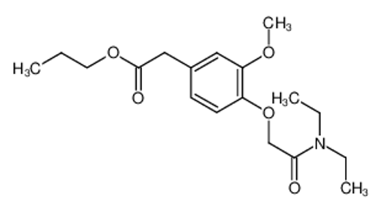 Picture of propyl 2-[4-[2-(diethylamino)-2-oxoethoxy]-3-methoxyphenyl]acetate