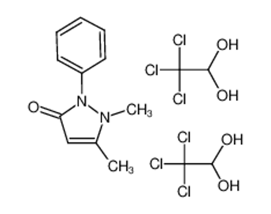Picture of 1,5-dimethyl-2-phenylpyrazol-3-one,2,2,2-trichloroethane-1,1-diol