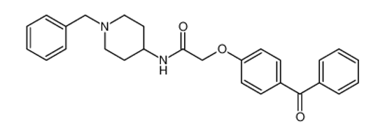 Picture of Acetamide, 2-​(4-​benzoylphenoxy)​-​N-​[1-​(phenylmethyl)​-​4-​piperidinyl]​-
