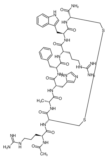 Изображение Ac-Arg-c(Cys-D-Ala-His-D-Phe-Arg-Trp-Cys)-NH2