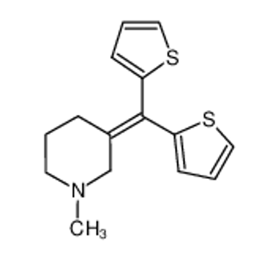 Picture of 3-(dithiophen-2-ylmethylidene)-1-methylpiperidine