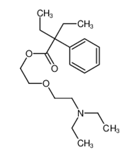 Picture of 2-[2-(Diethylamino)ethoxy]ethyl 2-ethyl-2-phenylbutanoate