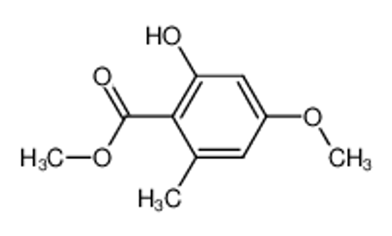 Picture of 2-hydroxy-4-methoxy-6-methyl-benzoic acid methyl ester