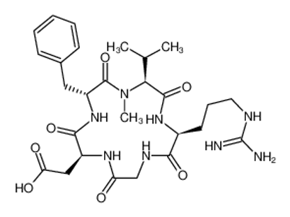 Изображение 2-[(2S,5R,8S,11S)-5-benzyl-11-[3-(diaminomethylideneamino)propyl]-7-methyl-3,6,9,12,15-pentaoxo-8-propan-2-yl-1,4,7,10,13-pentazacyclopentadec-2-yl]acetic acid