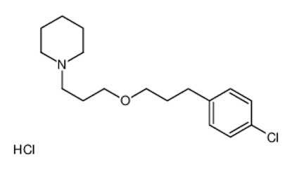 Picture of 1-[3-[3-(4-chlorophenyl)propoxy]propyl]piperidine,hydrochloride