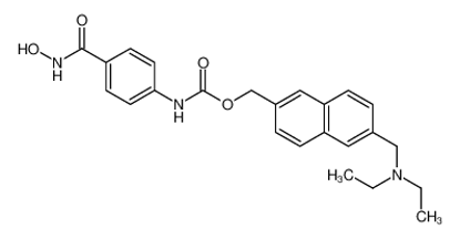 Picture of [6-(diethylaminomethyl)naphthalen-2-yl]methyl N-[4-(hydroxycarbamoyl)phenyl]carbamate