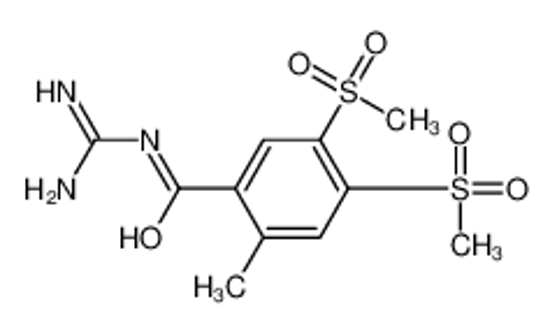 Picture of N-(diaminomethylidene)-2-methyl-4,5-bis(methylsulfonyl)benzamide