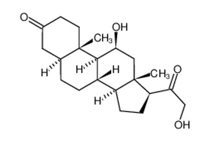 Picture of (5S,8S,9S,10S,11S,13S,14S,17S)-11-hydroxy-17-(2-hydroxyacetyl)-10,13-dimethyl-1,2,4,5,6,7,8,9,11,12,14,15,16,17-tetradecahydrocyclopenta[a]phenanthren-3-one