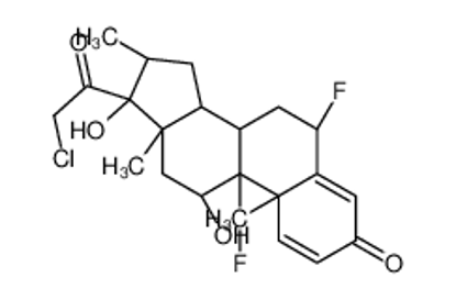 Picture of (6S,8S,9R,10S,11S,13S,14S,16S,17R)-17-(2-chloroacetyl)-6,9-difluoro-11,17-dihydroxy-10,13,16-trimethyl-6,7,8,11,12,14,15,16-octahydrocyclopenta[a]phenanthren-3-one