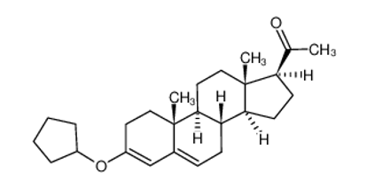 Picture of (8R,9S,10R,13S,14S,17R)-3-cyclopentyloxy-17-ethynyl-13-methyl-2,7,8,9,10,11,12,14,15,16-decahydro-1H-cyclopenta[a]phenanthren-17-ol