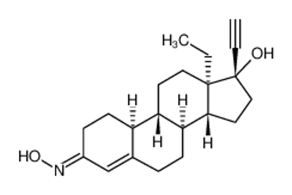 Picture of (8R,9S,10R,13S,14S,17R)-13-ethyl-17-ethynyl-3-hydroxyimino-1,2,6,7,8,9,10,11,12,14,15,16-dodecahydrocyclopenta[a]phenanthren-17-ol