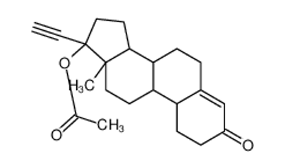 Изображение (17-ethynyl-13-methyl-3-oxo-1,2,6,7,8,9,10,11,12,14,15,16-dodecahydrocyclopenta[a]phenanthren-17-yl) acetate
